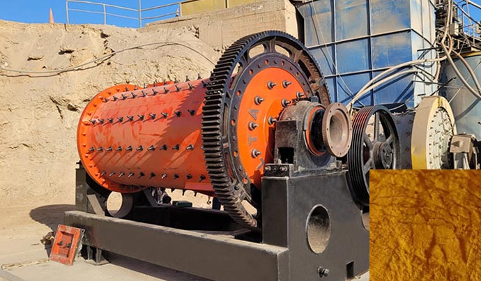 Copper and Gold Ball Mill Working Site on South Africa